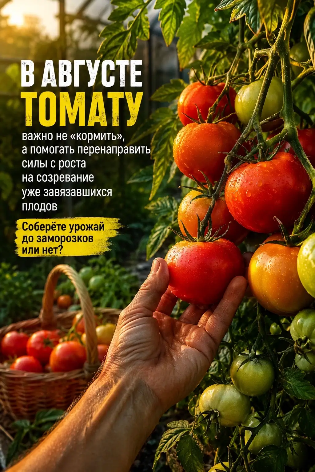 Как добиться дозревания зеленых помидор