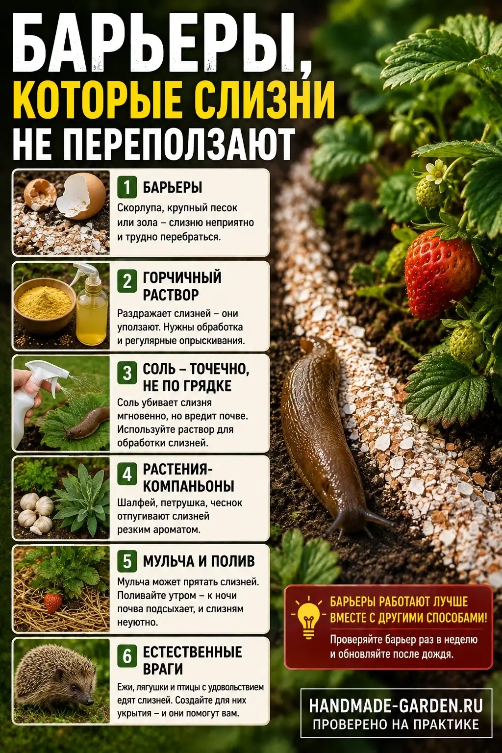 Слизни уничтожили клубнику? Пивные ловушки не работают: вот что реально их отпугивает.