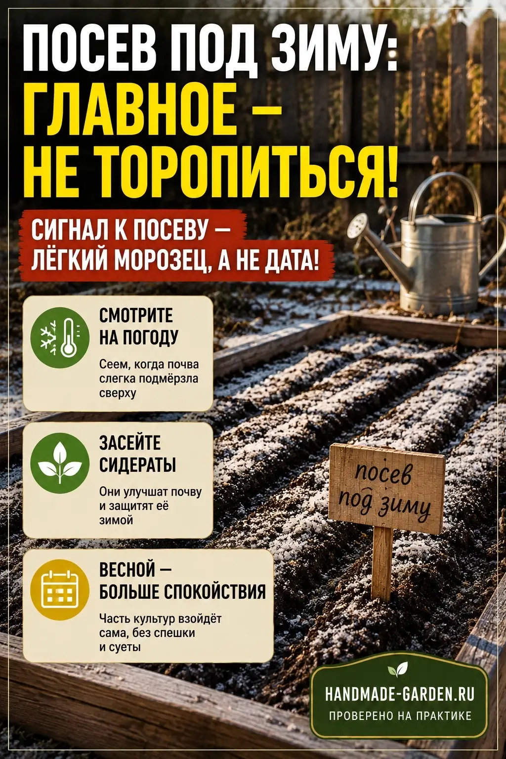 семь культур, которые стоит сеять под зиму
