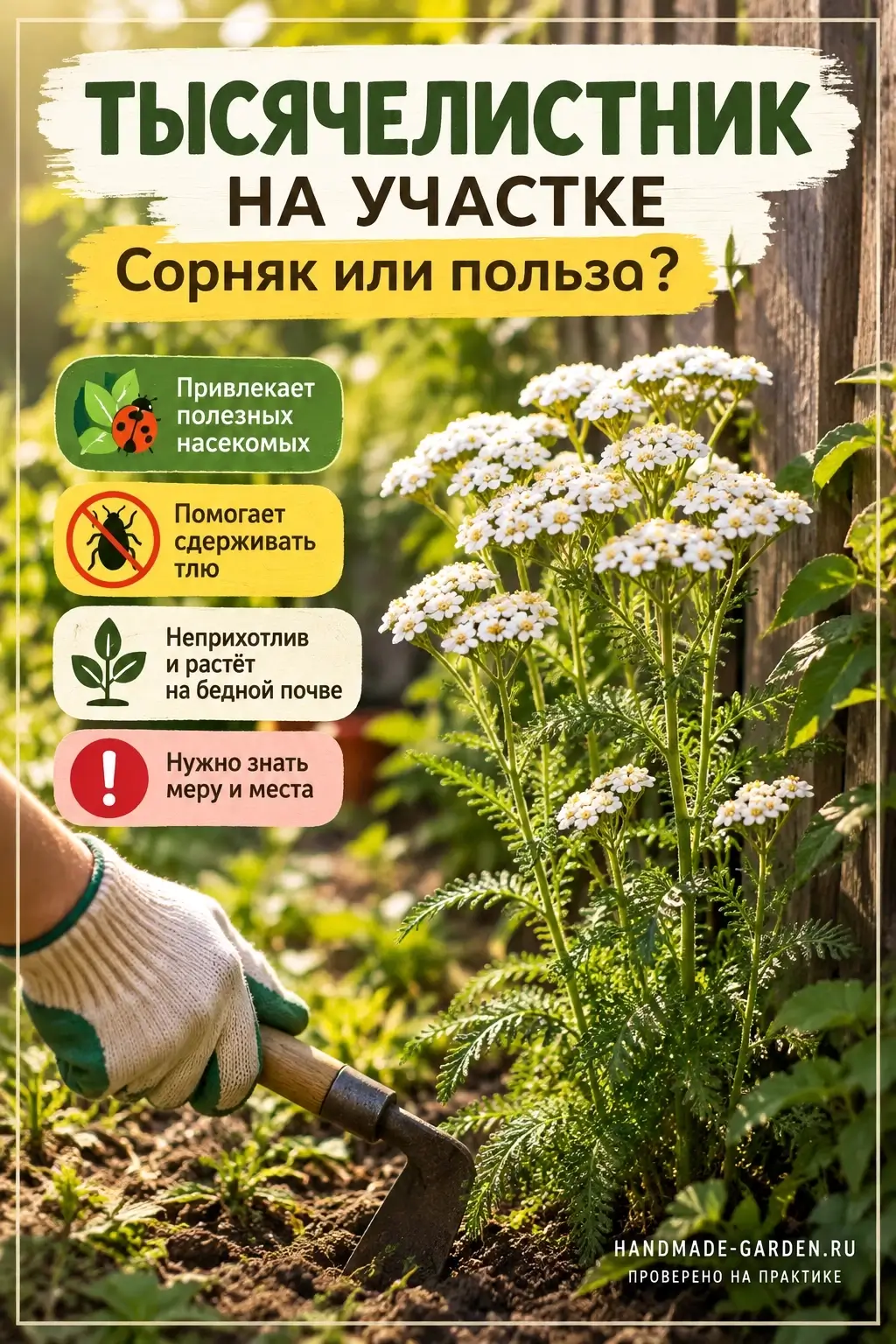 Тысячелистник на участке: сорняк или полезное растение?