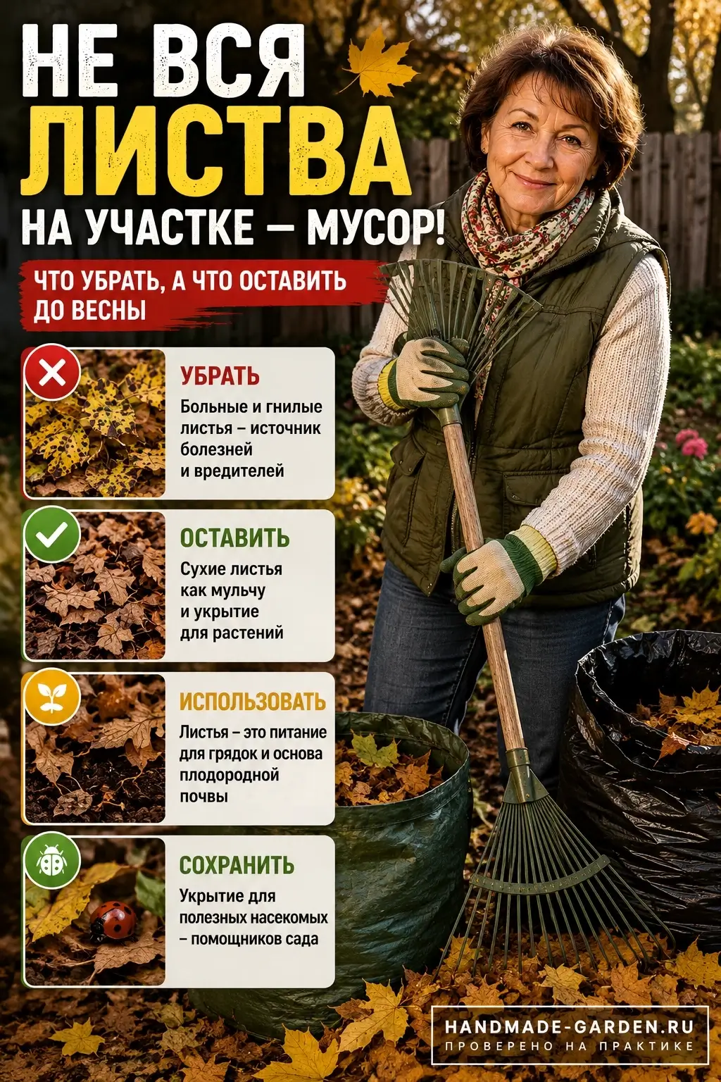 Опавшая листва &mdash; это готовая органика