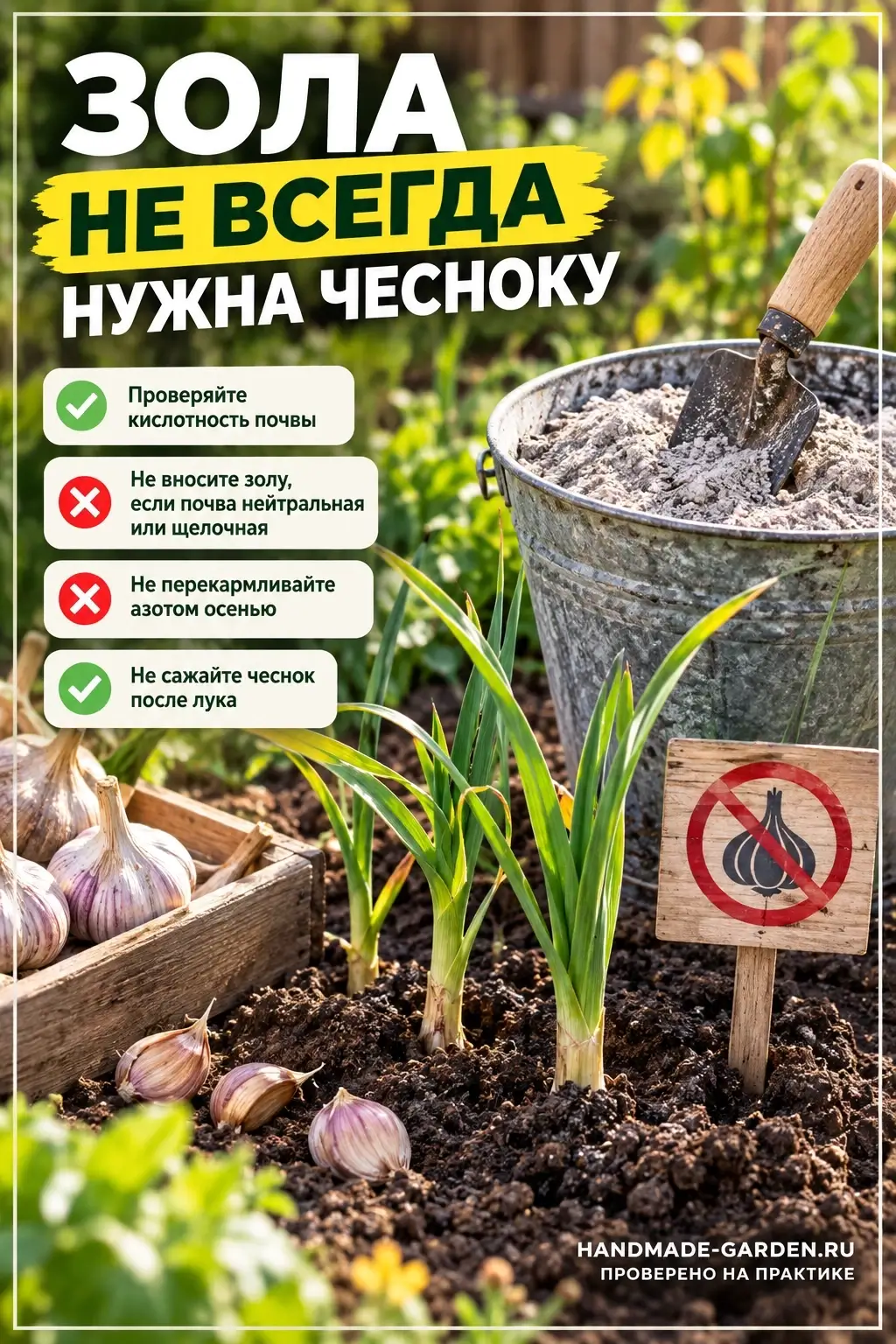 Зола может использоваться для раскисления почвы