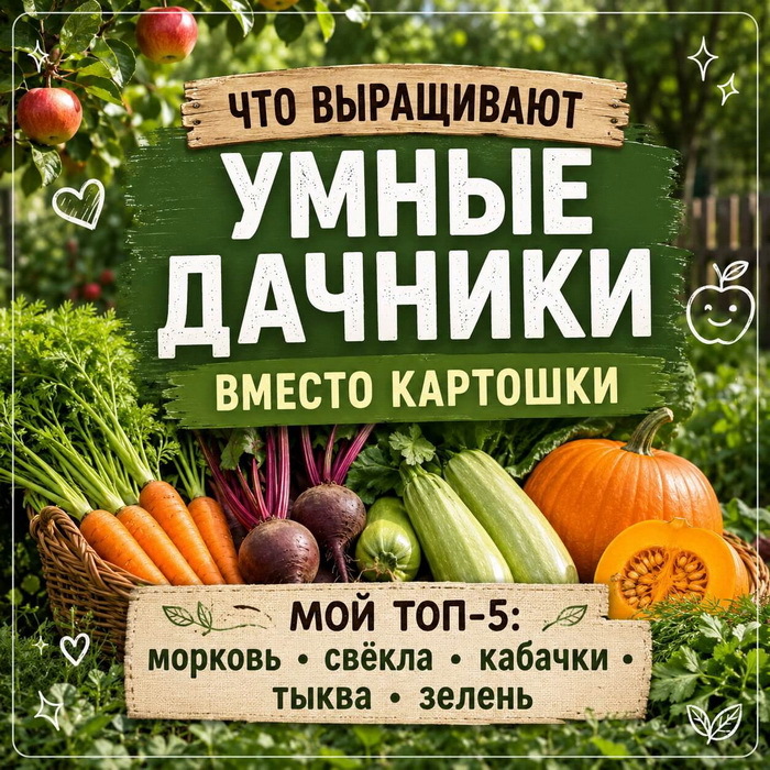 Картошка на даче больше не в моде: 5 культур, которые я сажаю вместо неё