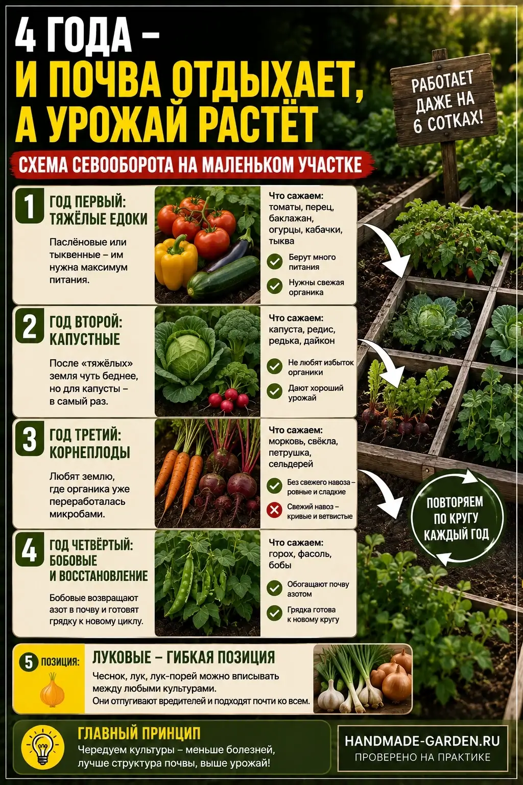 Зачем менять местами грядки