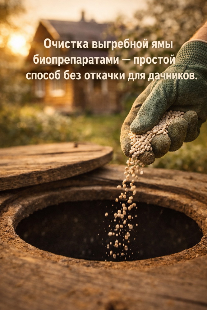 Очистка выгребной ямы биопрепаратами &mdash; простой способ без откачки для дачников