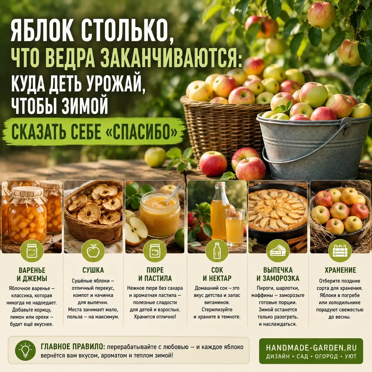 Яблок столько, что ведра заканчиваются: куда деть урожай, чтобы зимой сказать себе &laquo;спасибо&raquo;