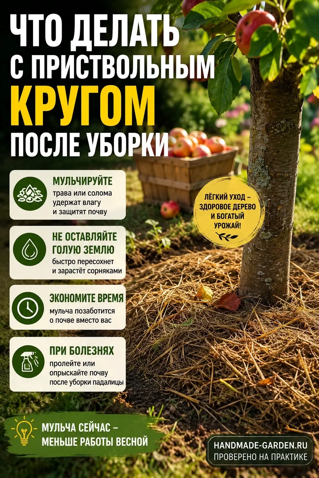 Куча листьев в укромном углу участка &mdash; не просто неубранный мусор, а зимнее убежище