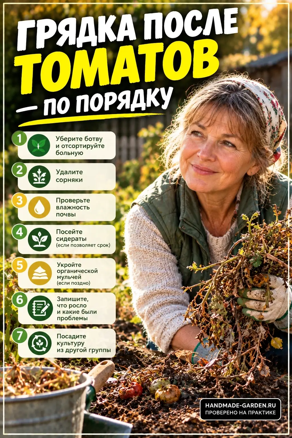 Грядка после томатов