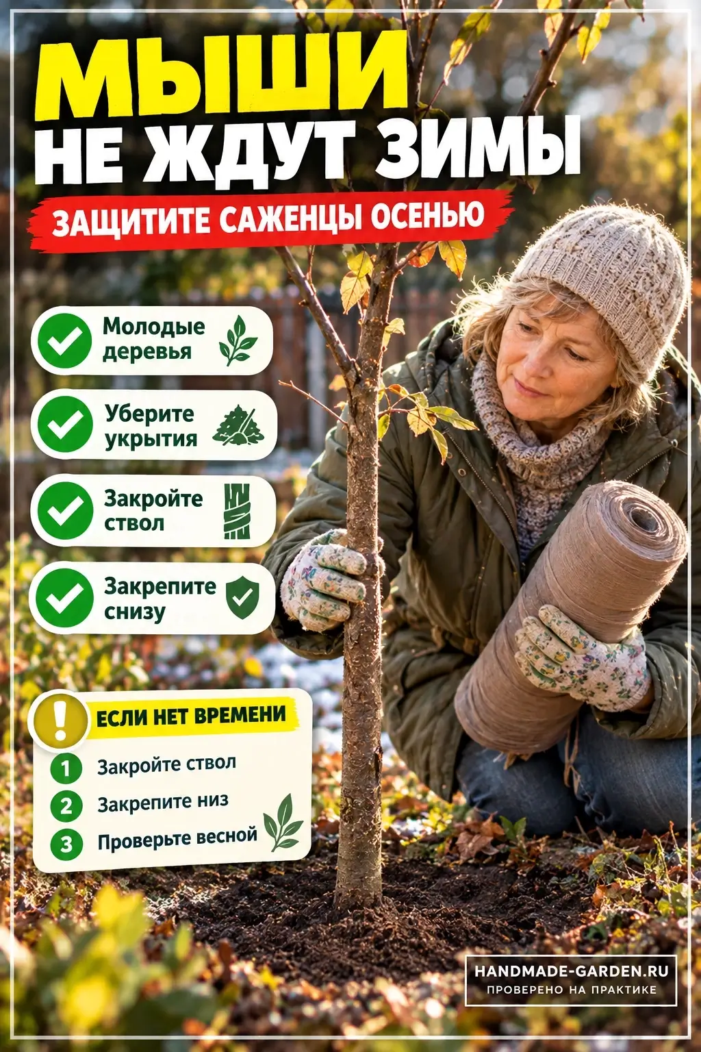 Защита саженцев от грызунов