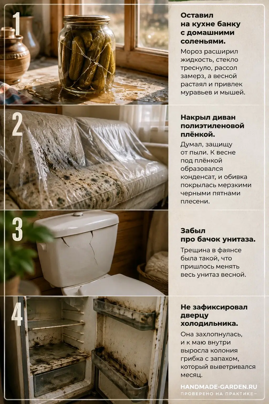Ошибки Подготовки дачного дома к зиме