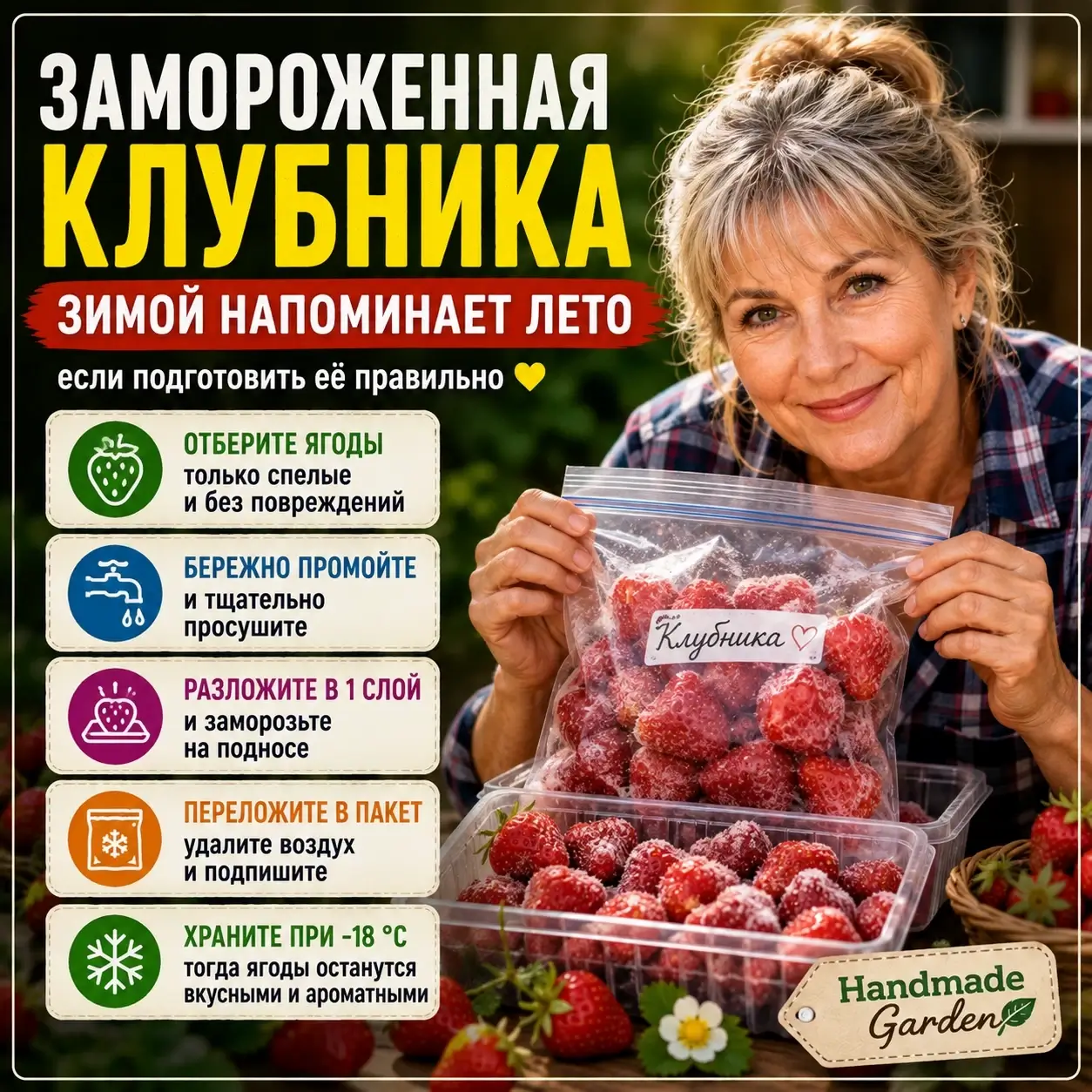 Замороженная клубника зимой напоминает лето &mdash; если подготовить её правильно
