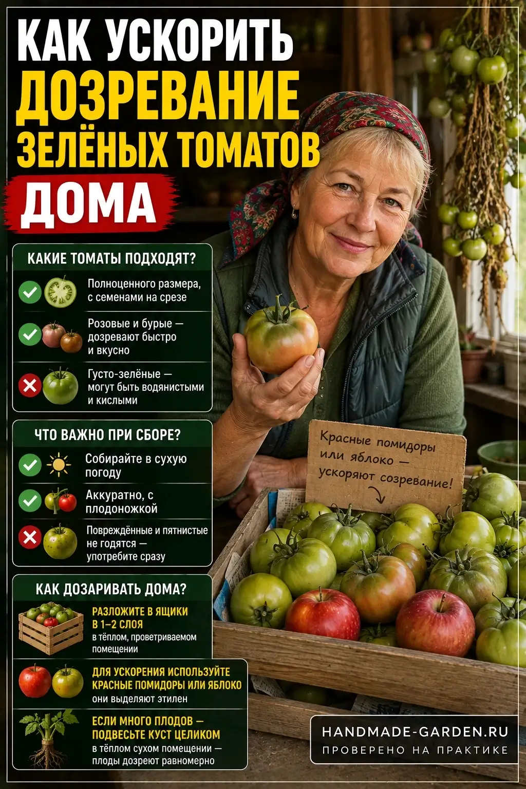 Как дозаривать томаты дома