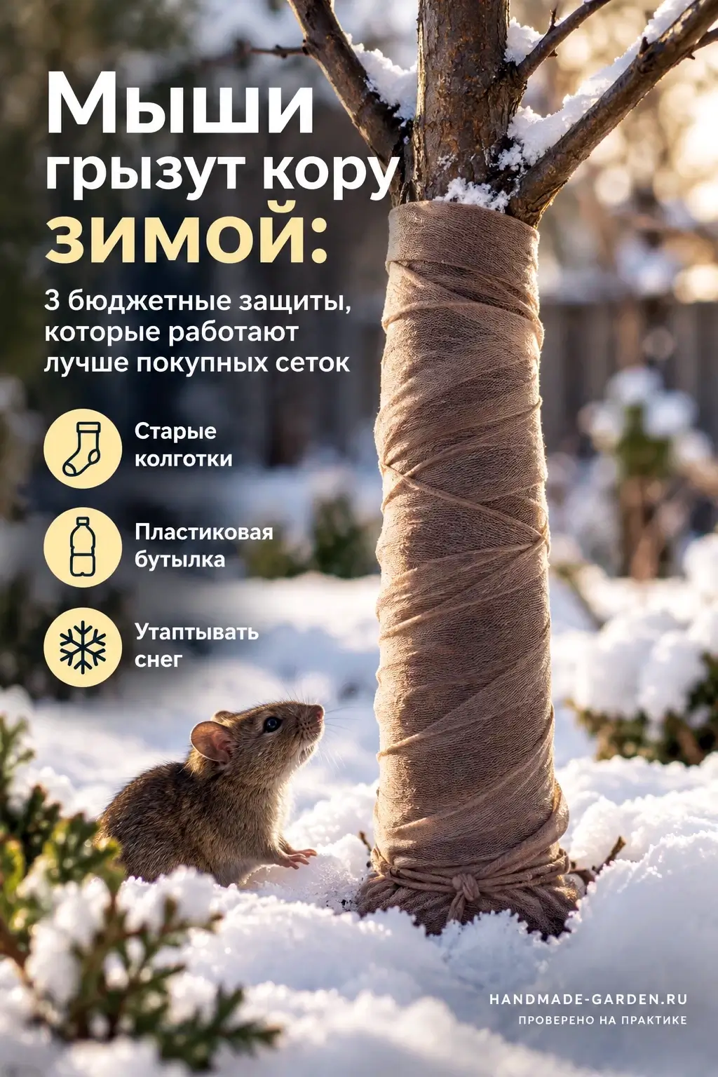 Когда повреждение коры от мыщей становится опасным