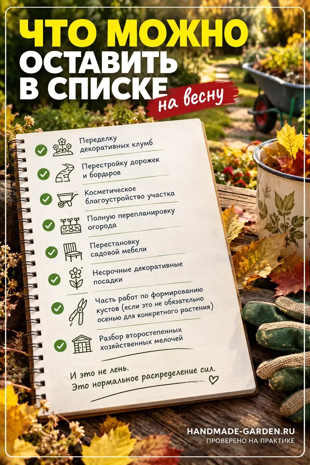 важно убрать растительные остатки