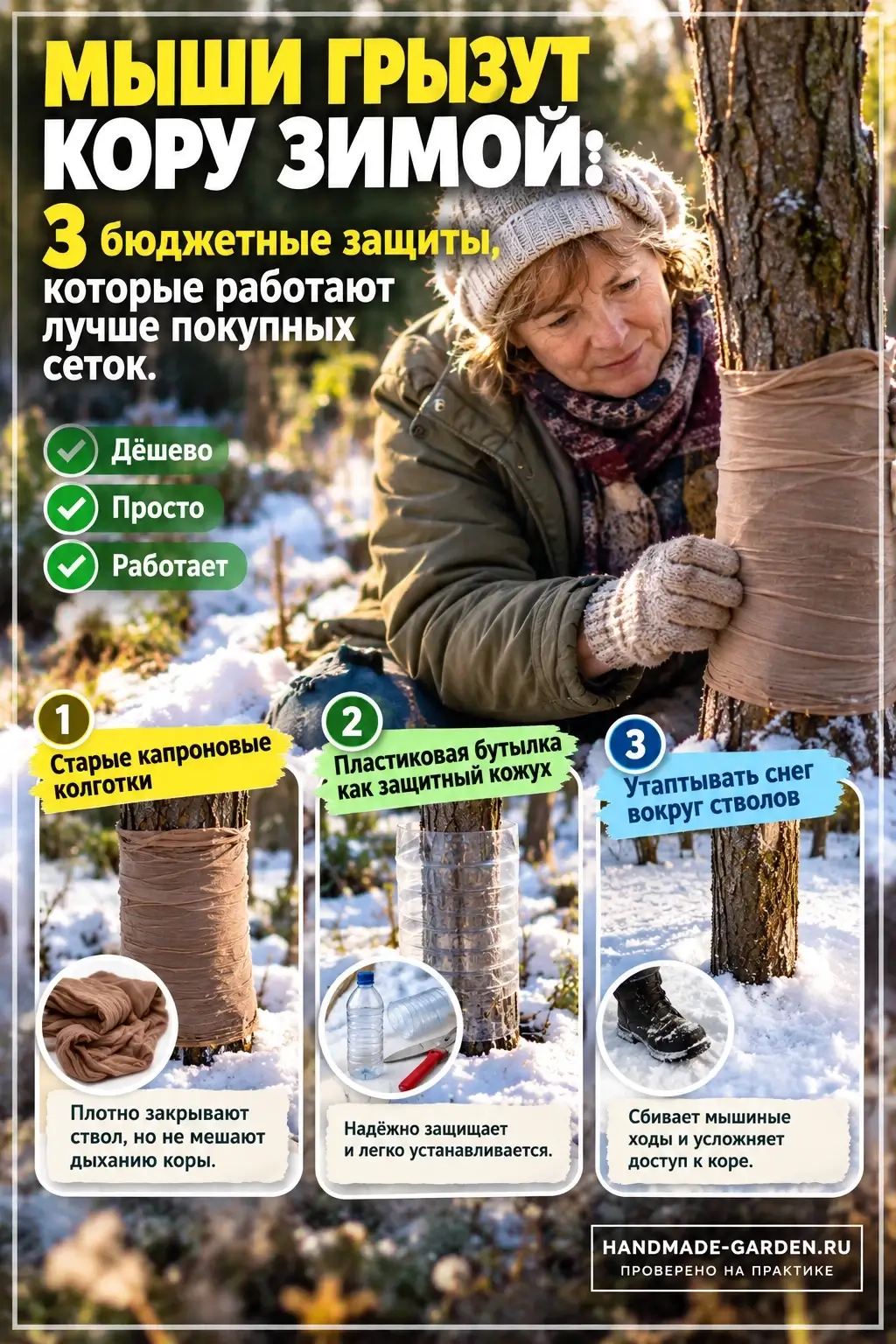 Почему мыши начинают грызть деревья именно зимой