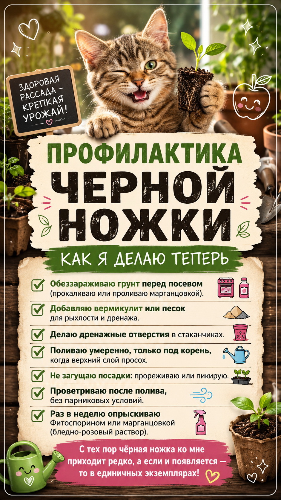 Чёрная ножка &mdash; профилактика