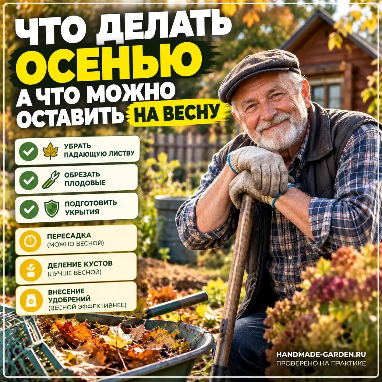 Не пытайтесь сделать всё осенью: какие работы можно без опасений перенести