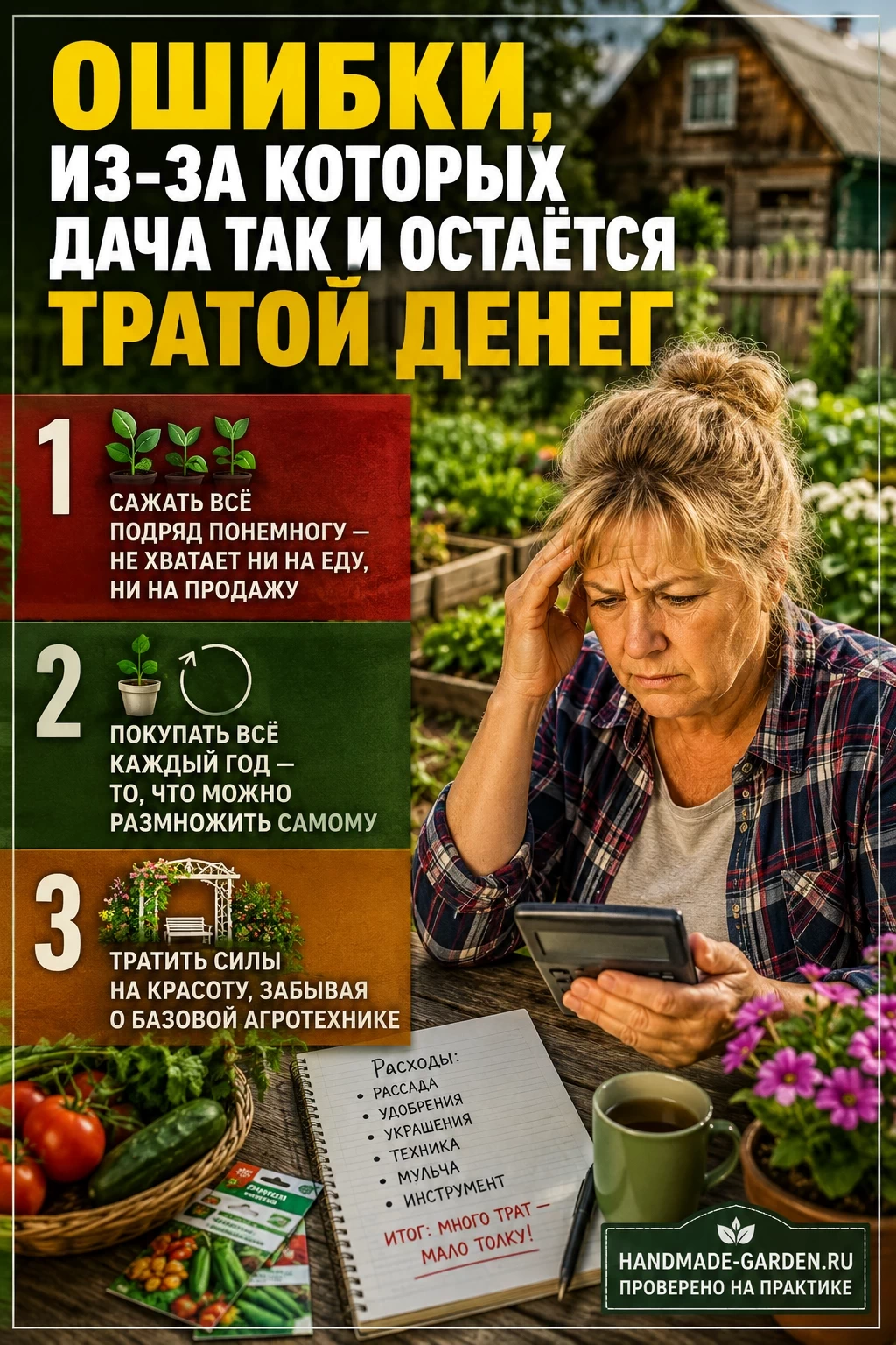 Почему дача превращается в трату денег