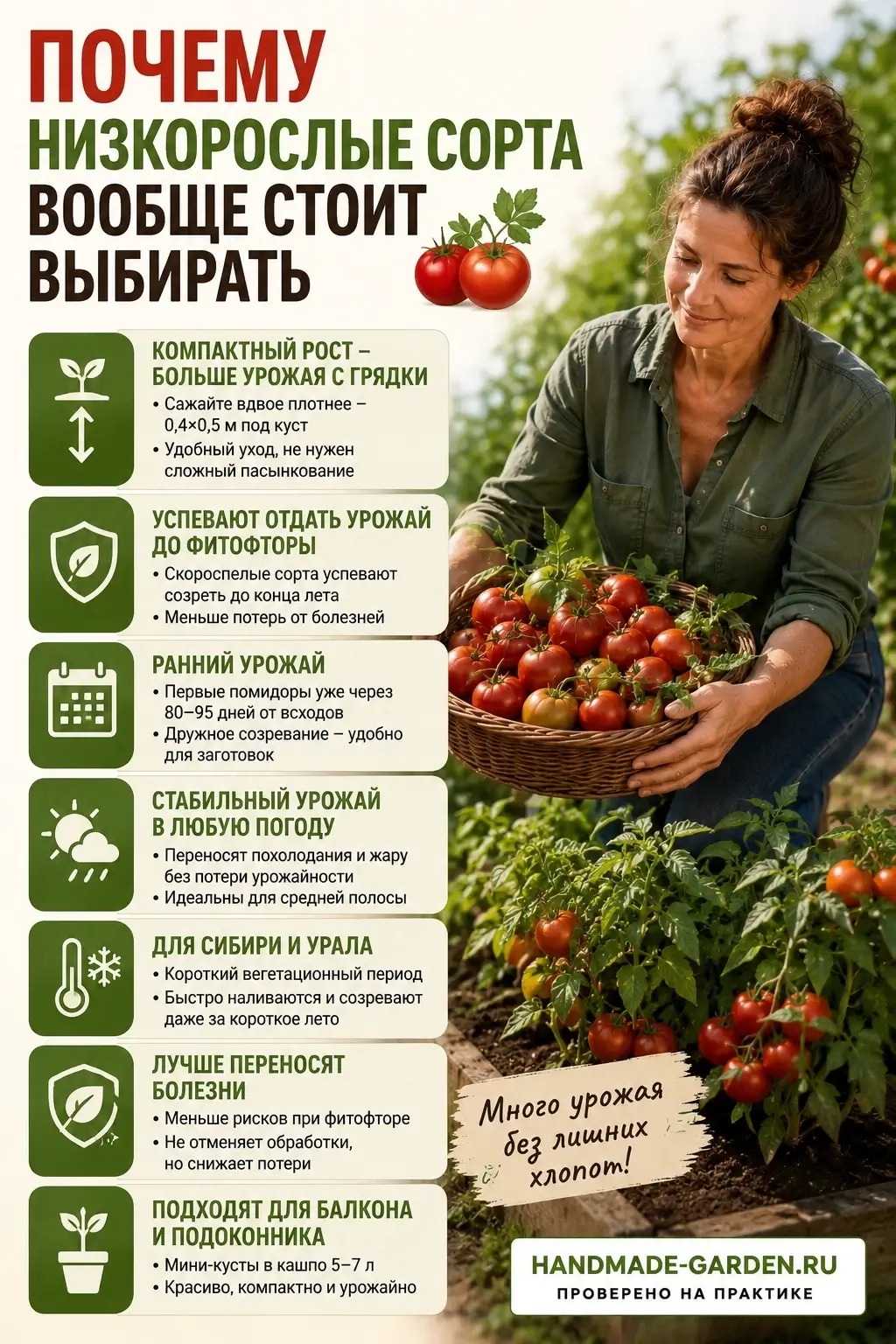 Штамбовые томаты, или «помидоры для ленивых»