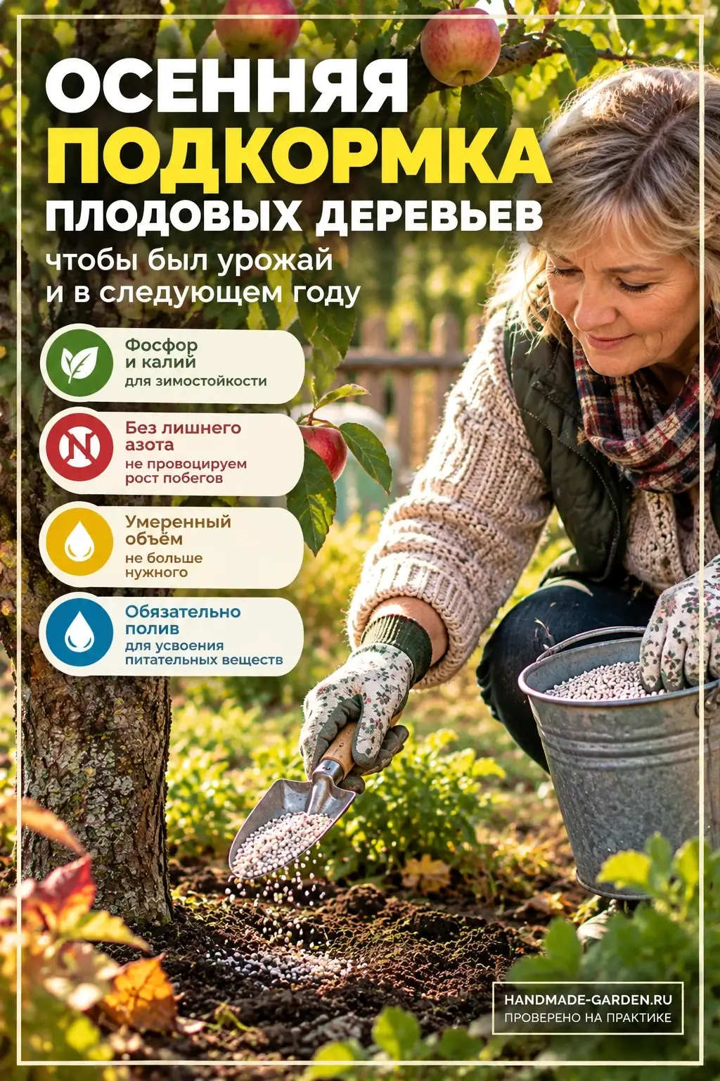 Осенняя подкормка плодовых после урожая