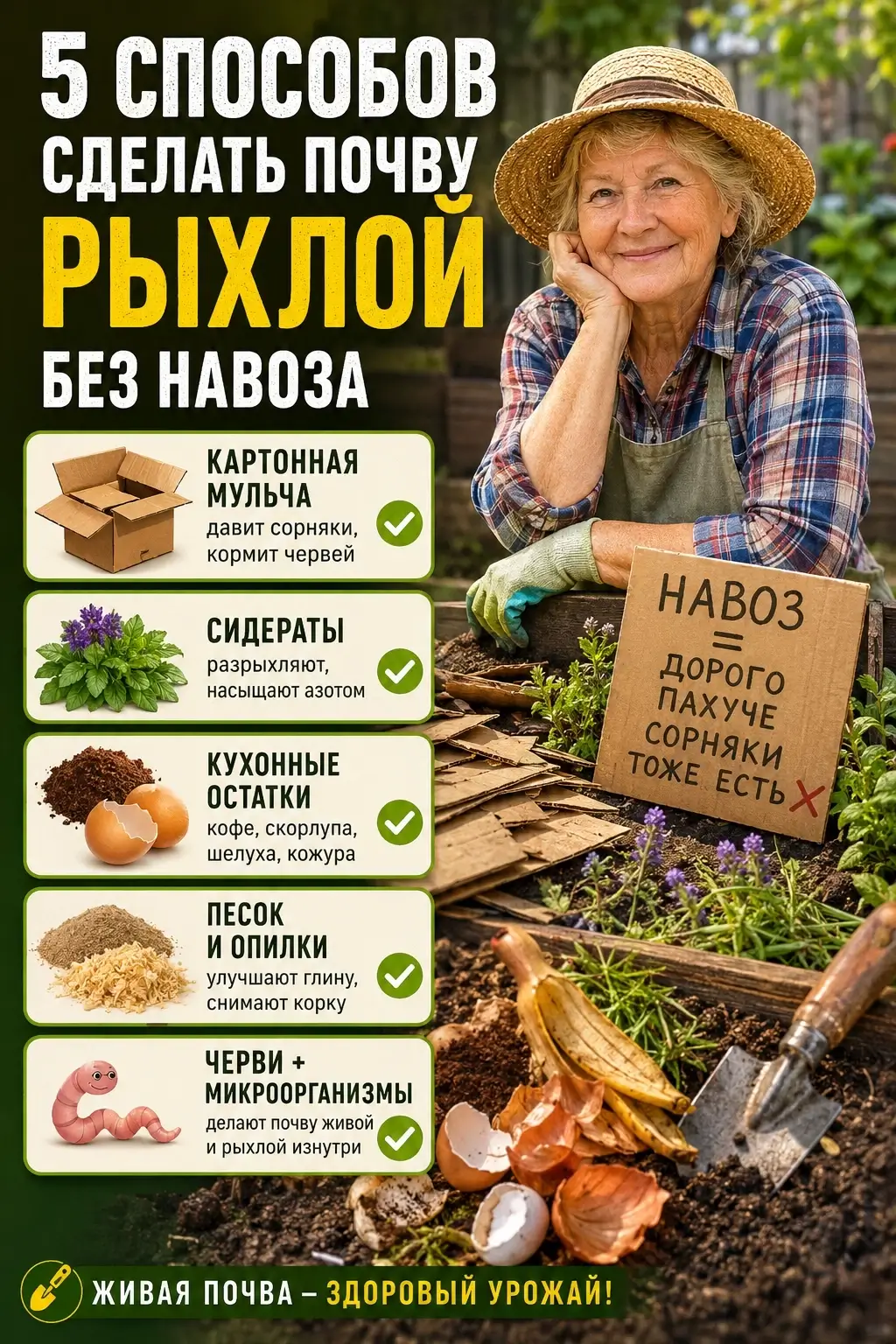 Способы сделать почву рыхлой