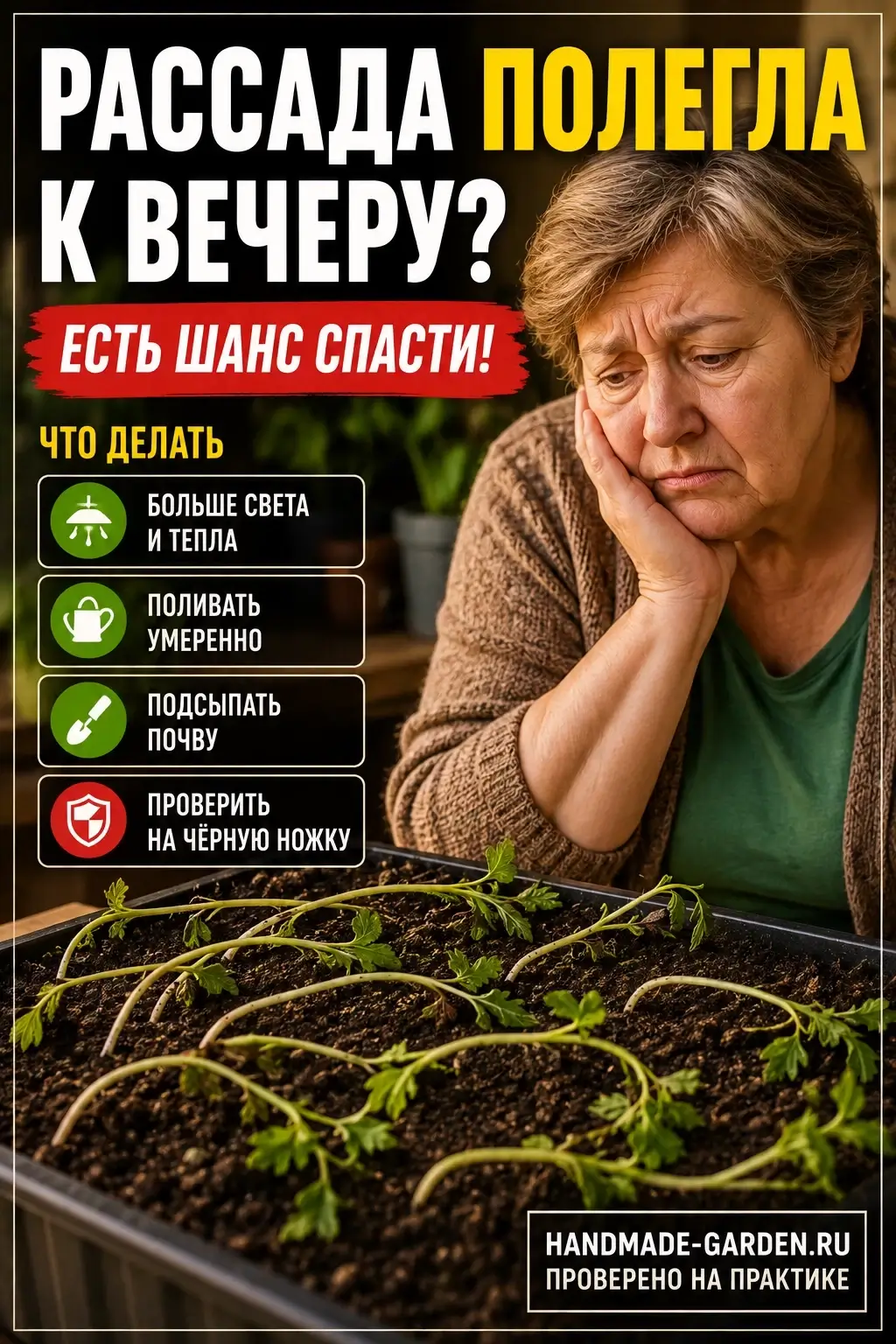 Рассада падает
