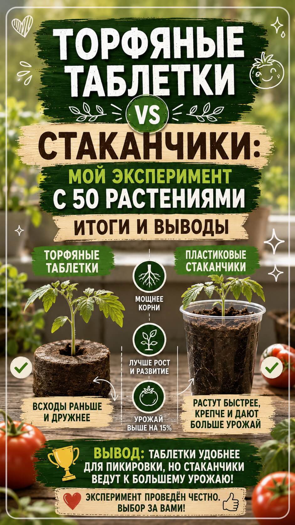 Торфяные таблетки vs стаканчики: мой эксперимент