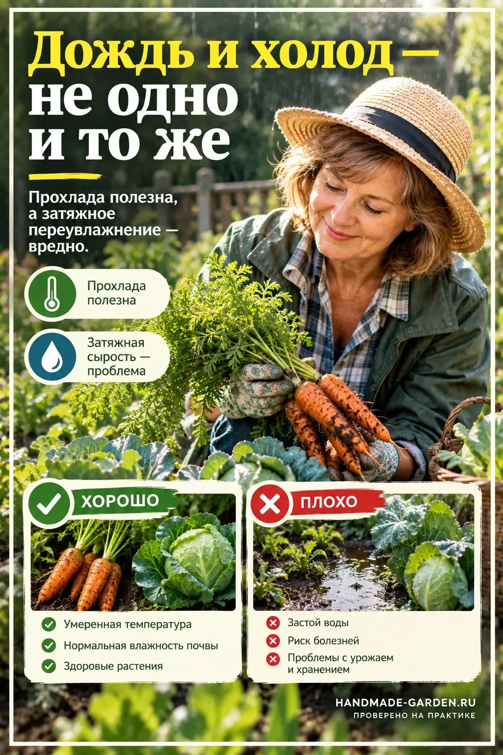 Прохлада может быть полезной, а затяжное переувлажнение нет
