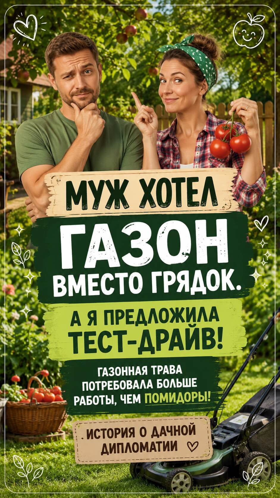 Как я отучила мужа от идеи «перекопать всё и засеять газоном»