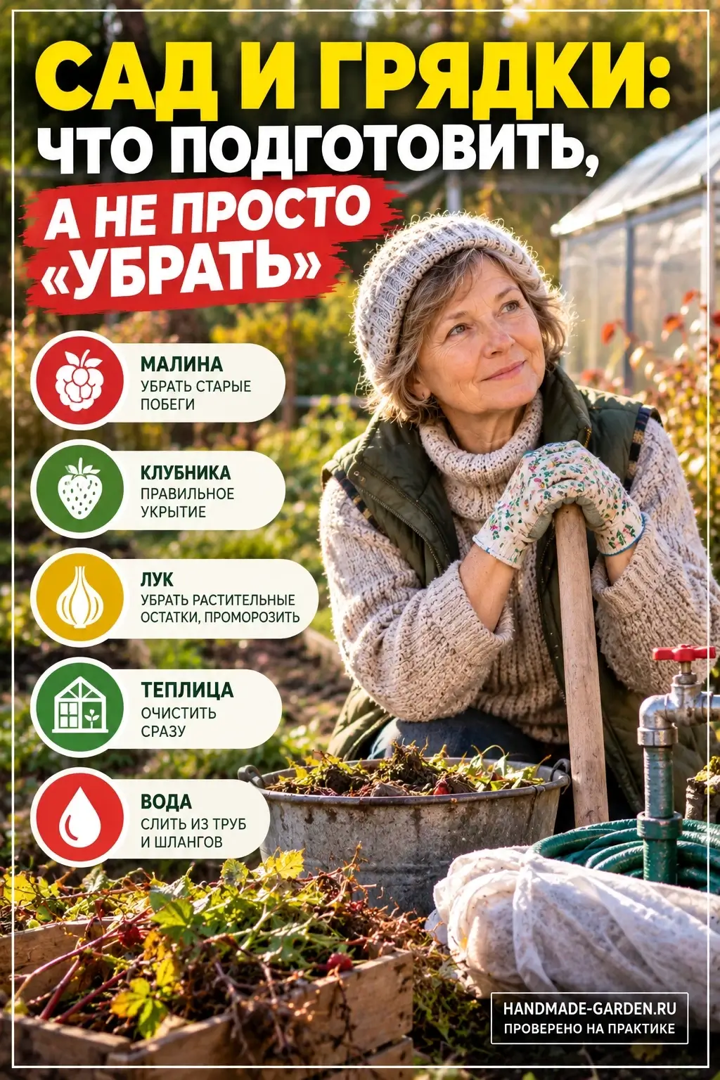 важно убрать растительные остатки