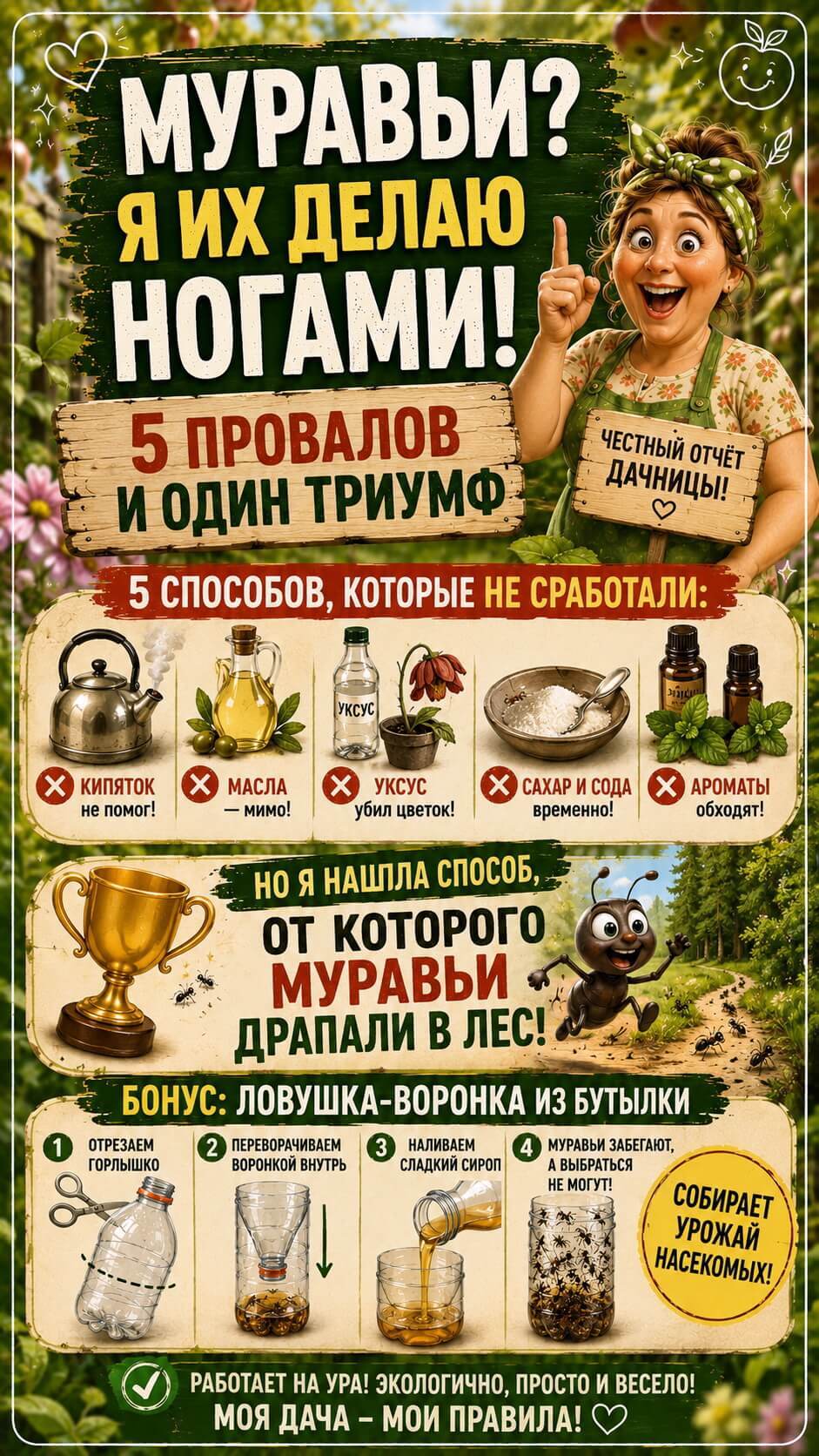 Как боротся с тлей и муравьями