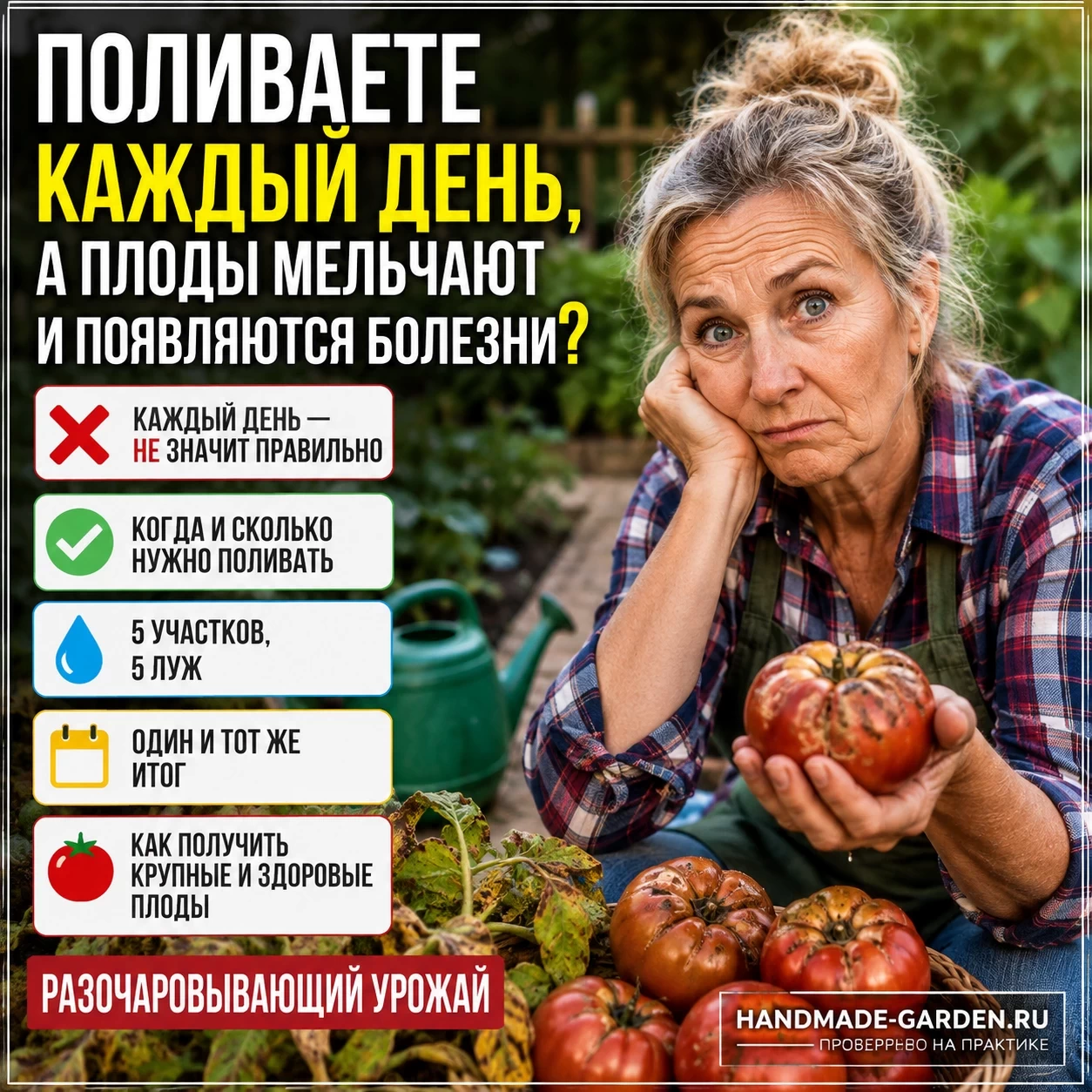Ошибки полива