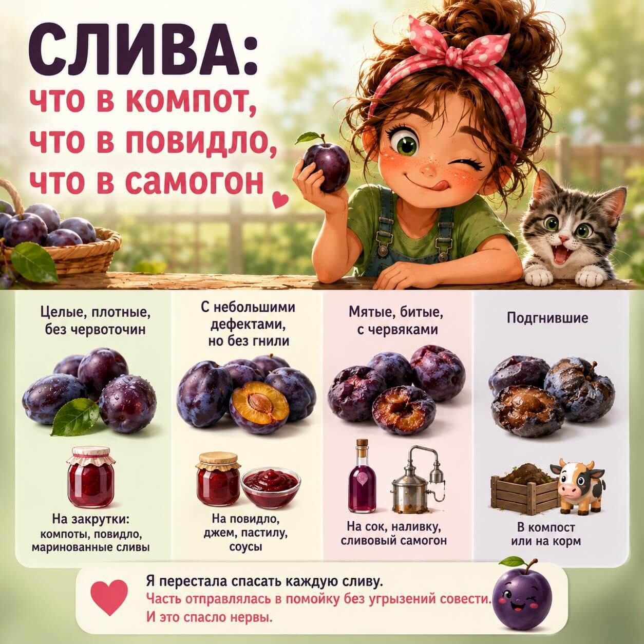 Слива что в компот, что в повидло, что в самогон