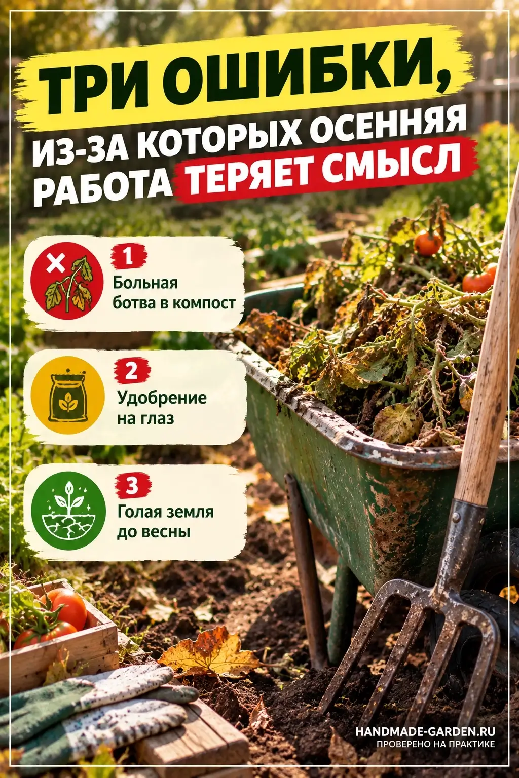 Три ошибки, из-за которых осенняя работа теряет смысл