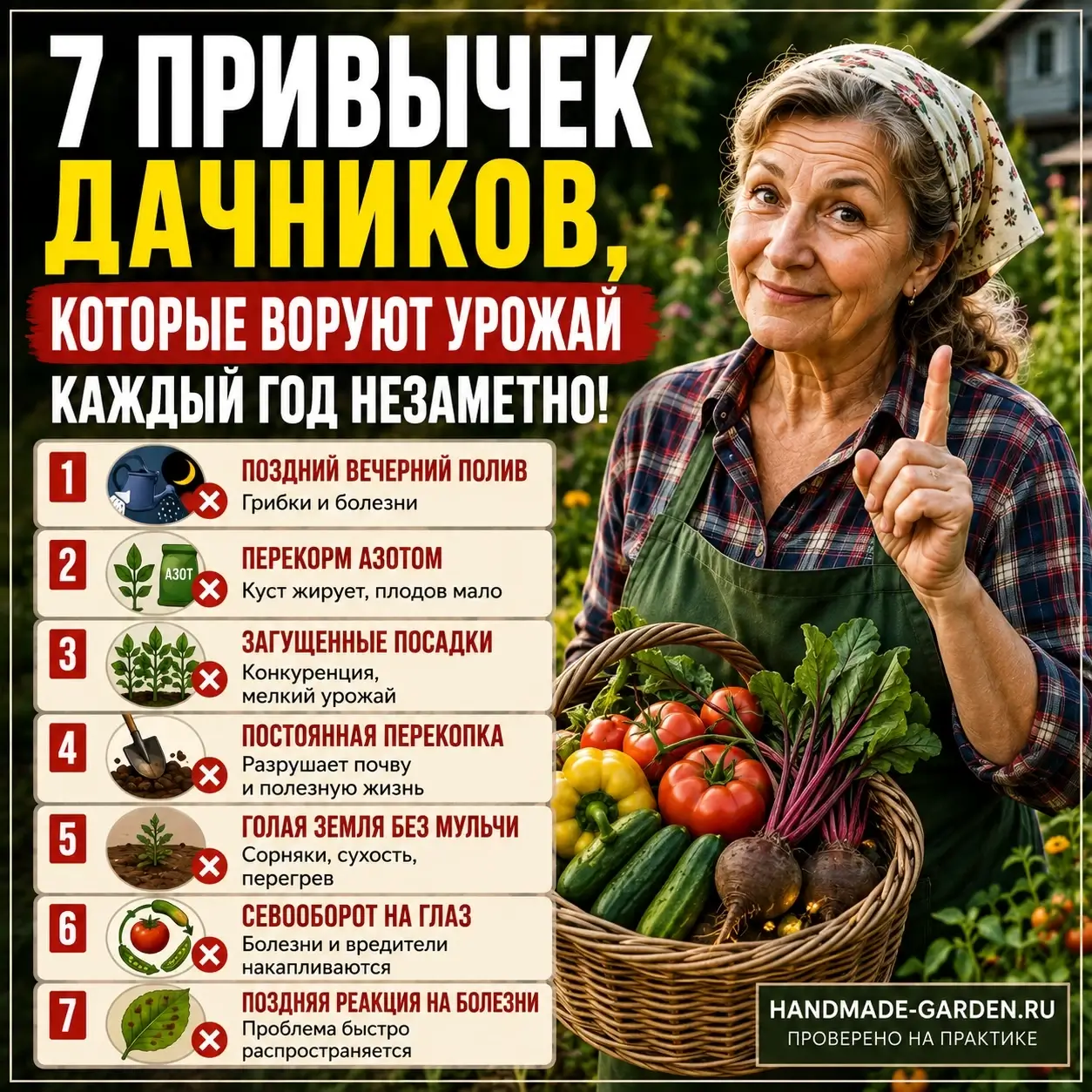 Семь привычек дачников, которые каждый год незаметно воруют половину урожая