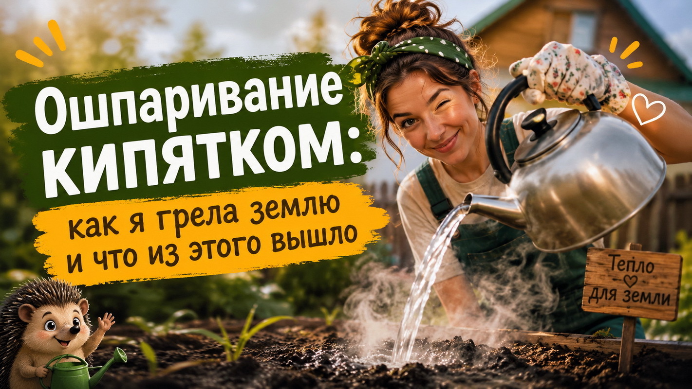 Ошпариваю грядку весной кипятком