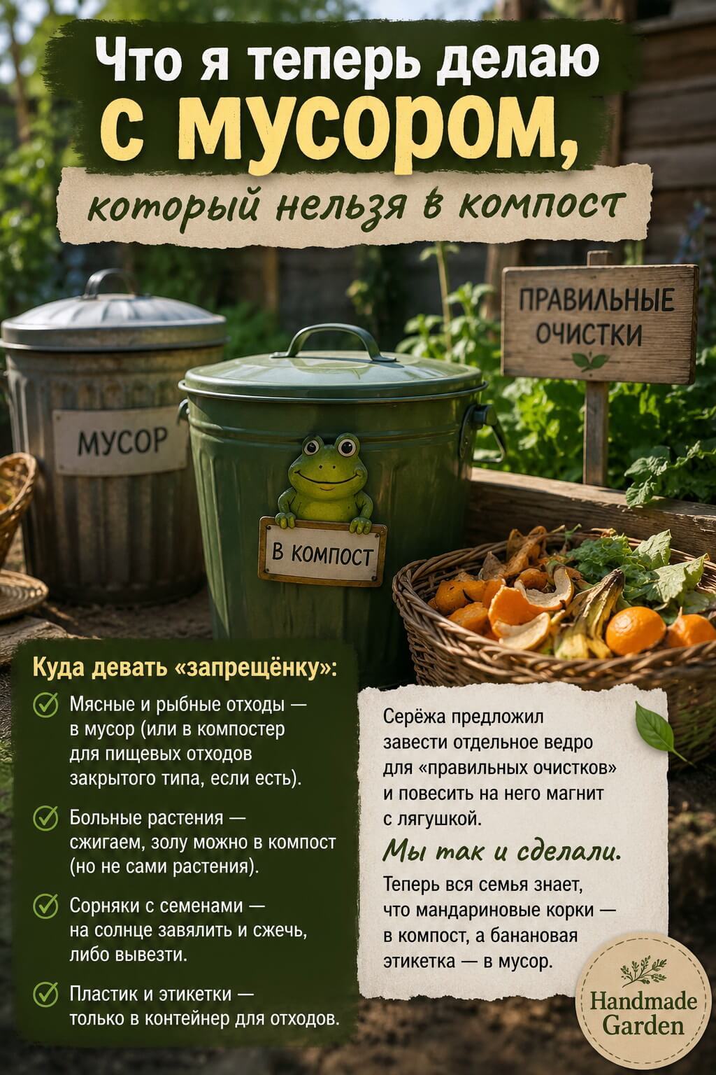 Что делать с мусором, который нельзя в компост