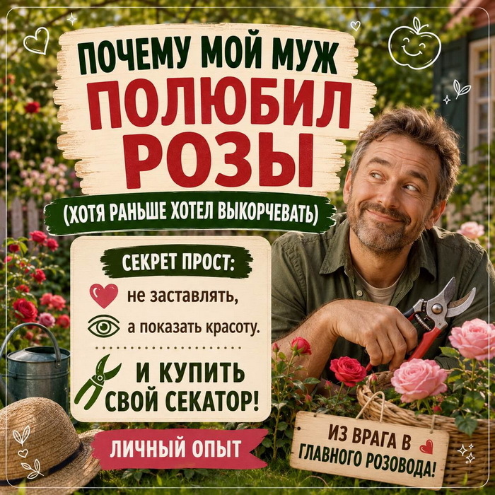 мой муж полюбил розы