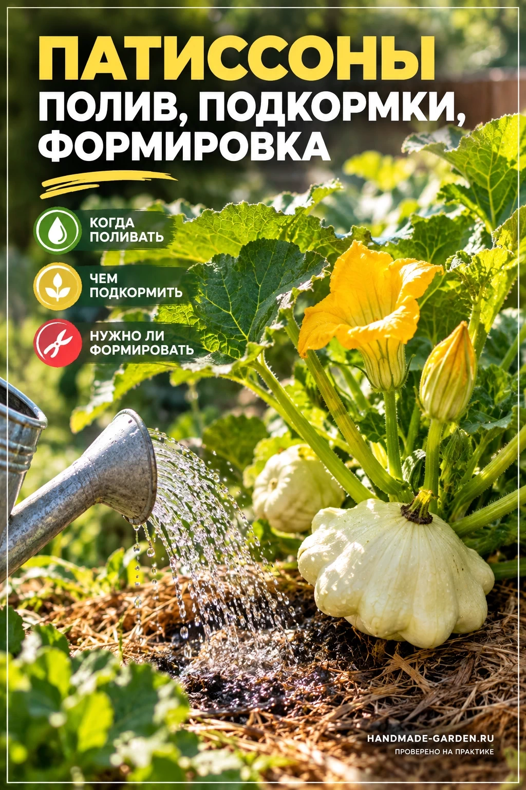 Как посеять патиссоны