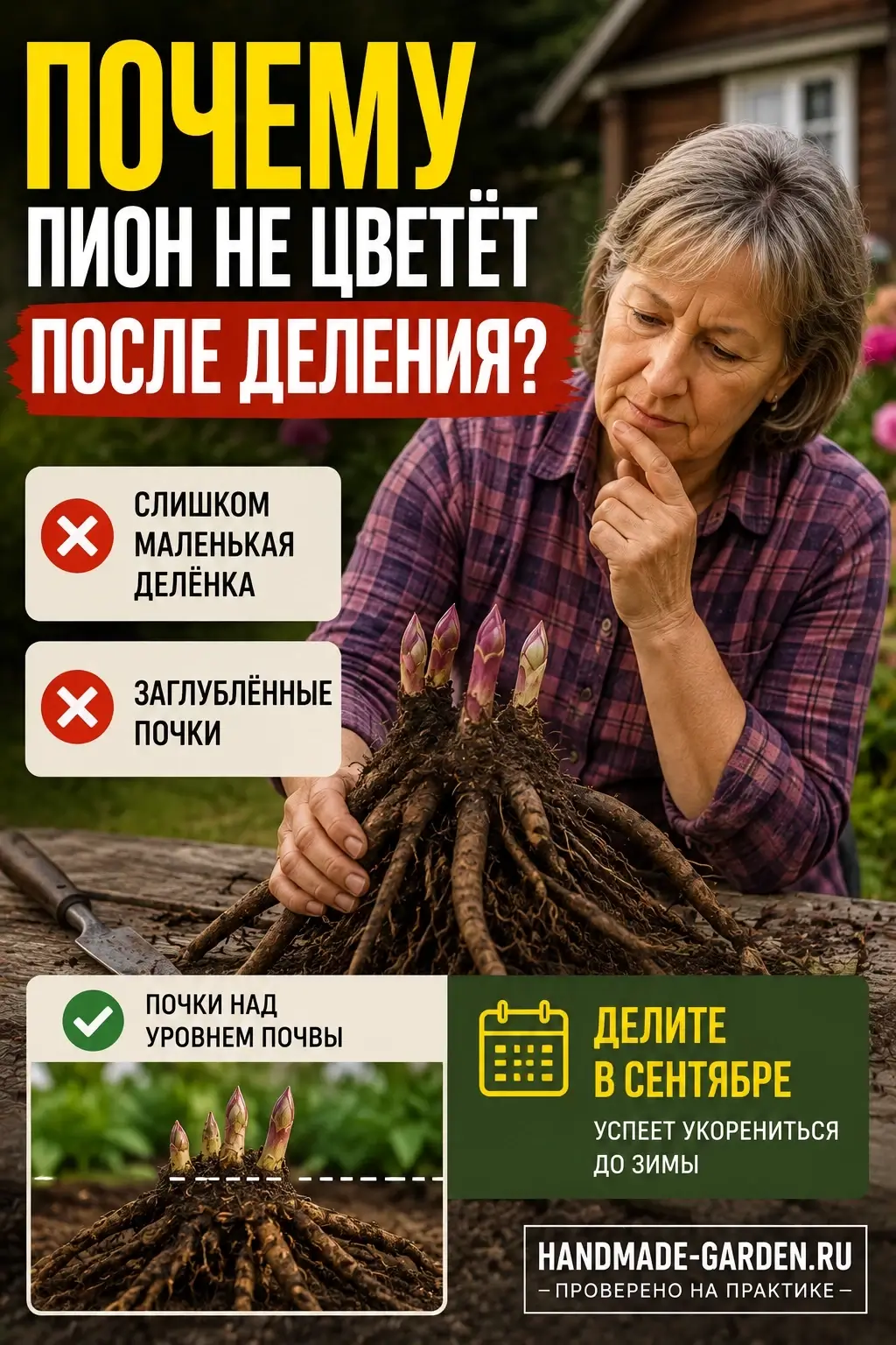 Пион не любит постоянной сырости у корней. Поэтому здесь работает старое дачное правило: лучше следить за состоянием почвы