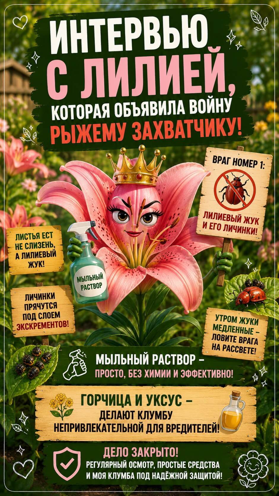 интервью с лилией, которая объявила войну рыжему захватчику