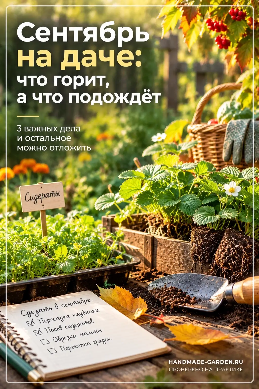 Разбираем план дачных дел в сентябре