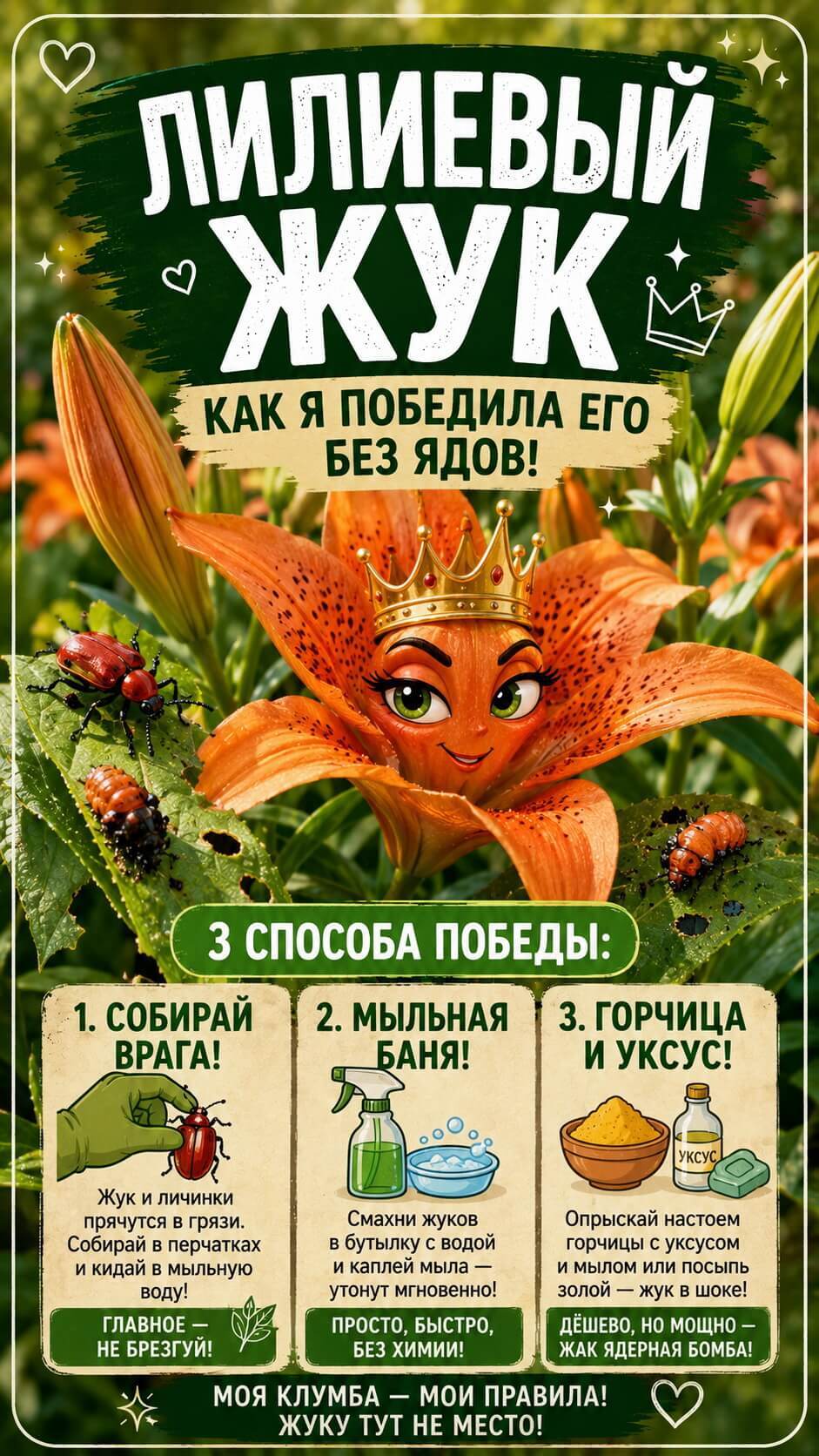 Чек-лист для полководца лилий