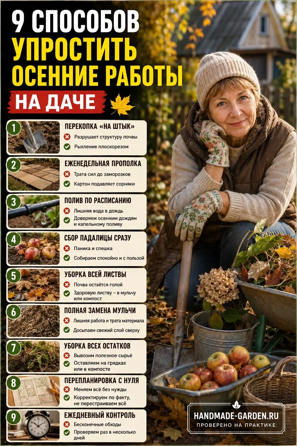 девять осенних дел, которые на деле только вредят саду и грядкам