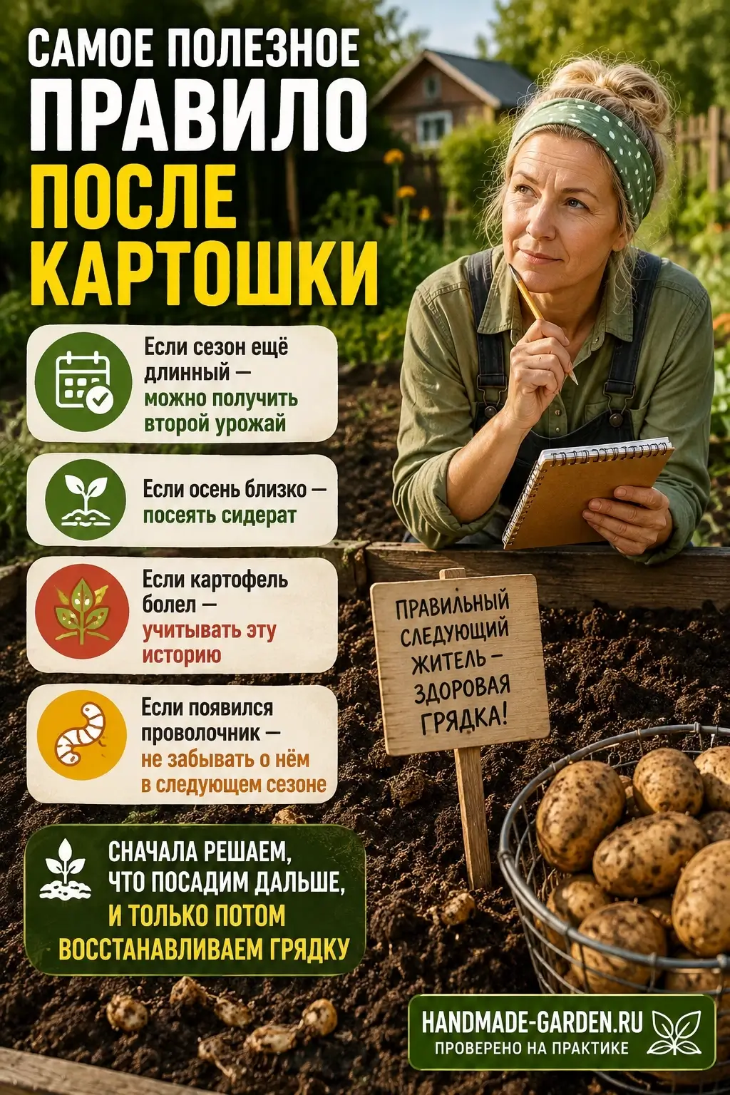 Что посадить сразу после картошки