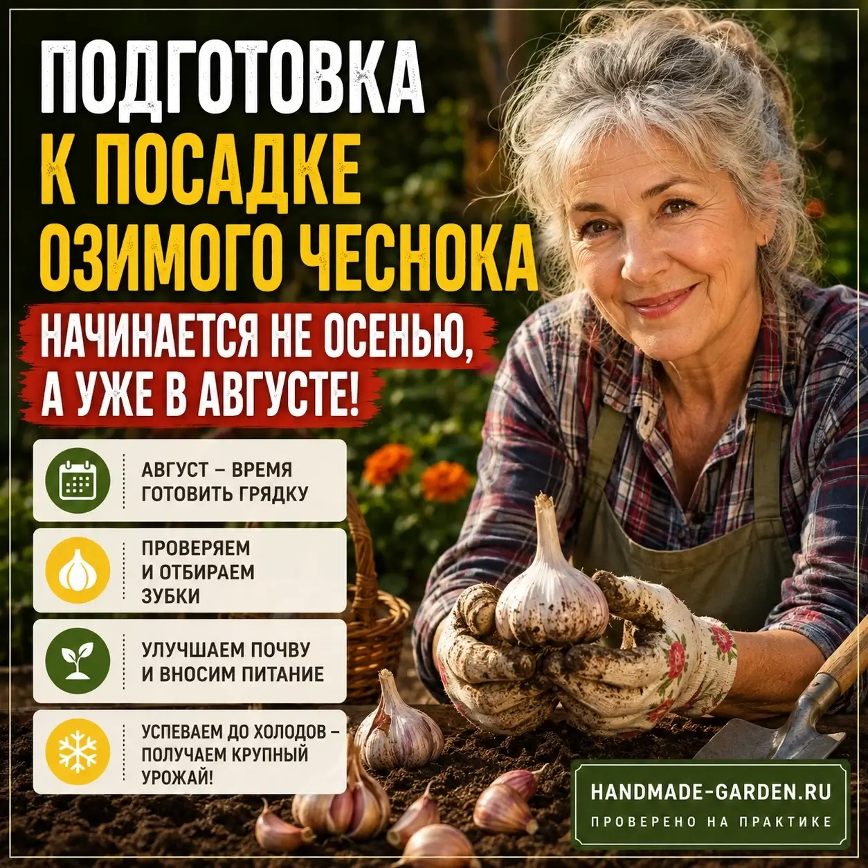 Подготовка к посадке озимого чеснока