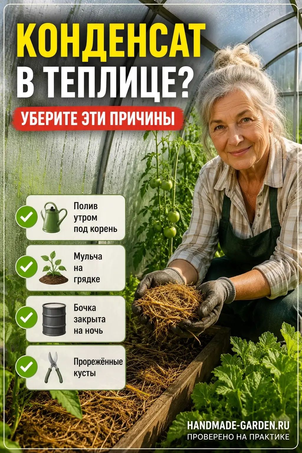 Конденсат в теплице?