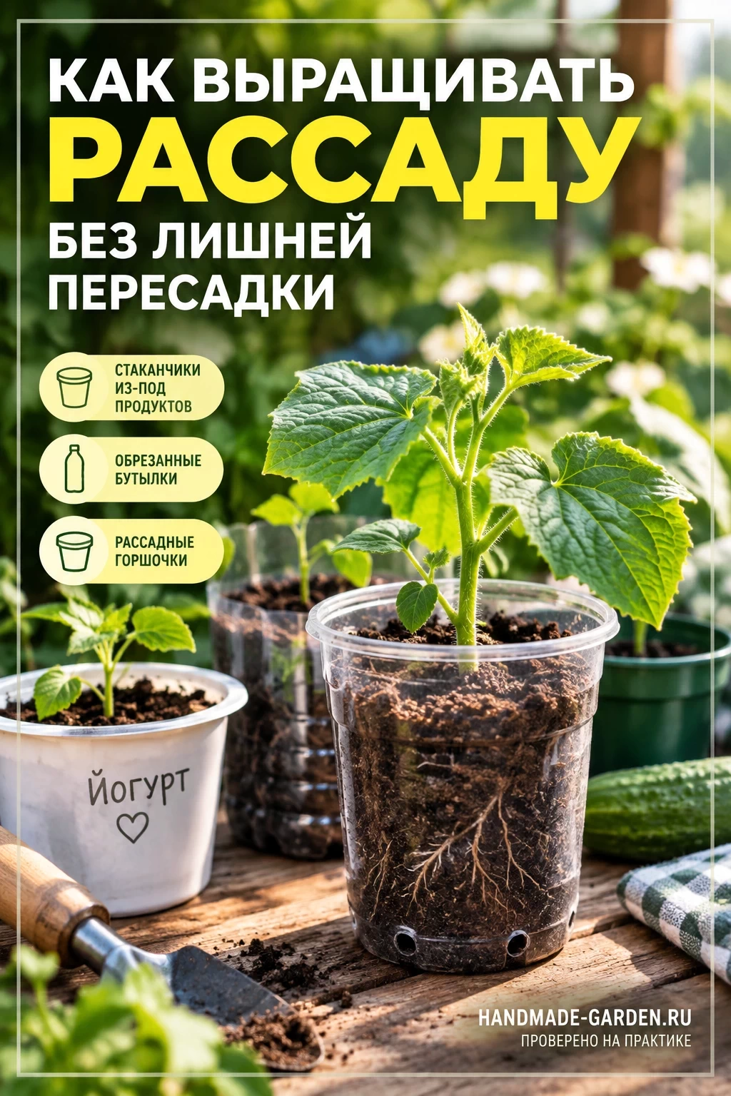Как выращивать рассаду без лишней пересадки