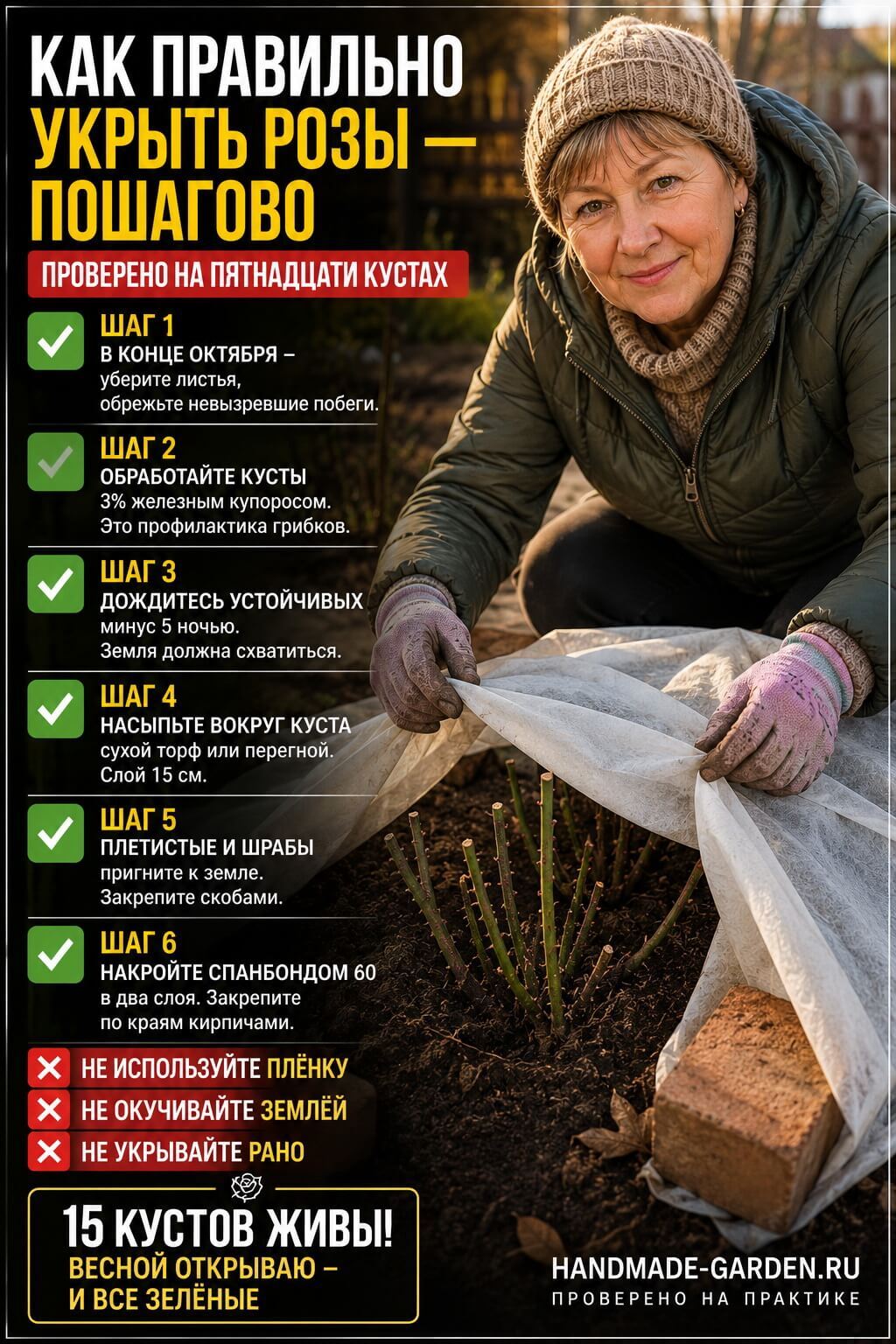 Почему розы выпревают весной