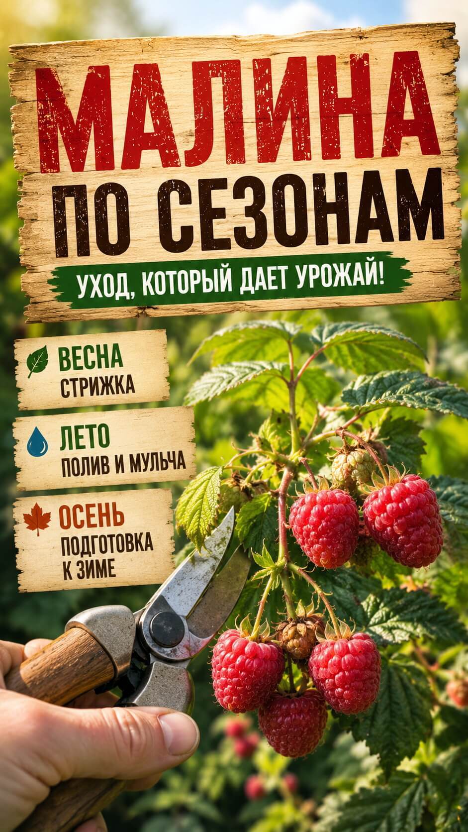 Малина &mdash; это вкусная и полезная ягода